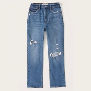 Abercrombie Ultra High Rise Ankle Straight Jeans 26S